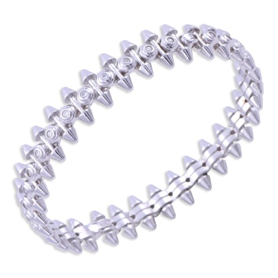 925 Ayar Gümüş Kadın Taşlı Ok Bileklik 21.5 gr ZRK 2160 - nusnus