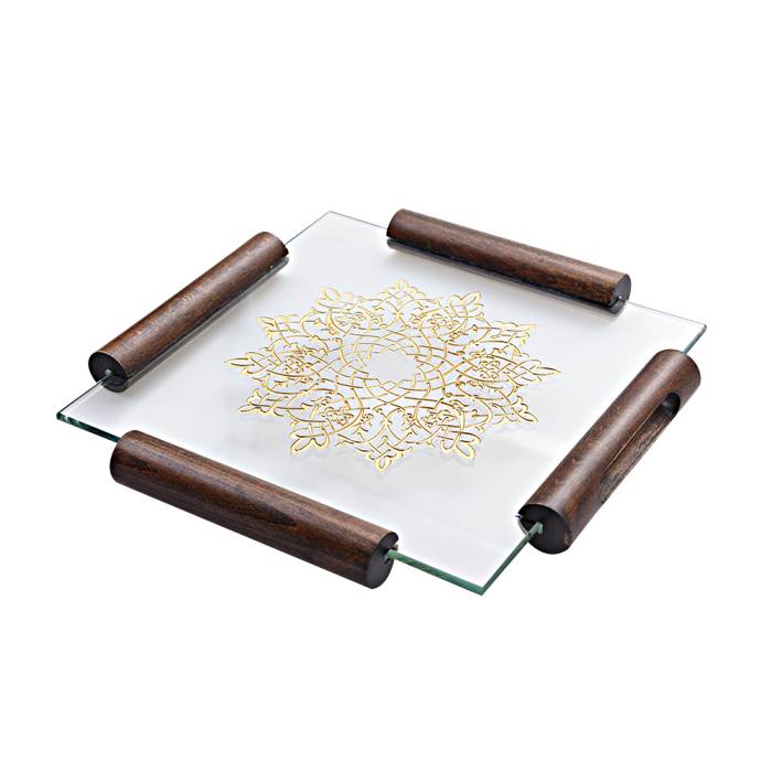 Camhare Crown Gold Square Tray No 5 - 1