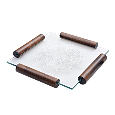 Camhare Taç Platin Kare Tepsi No 4 - CAMHARE