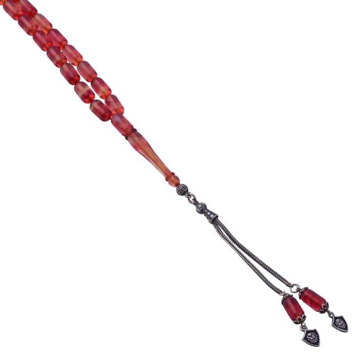 Capsule Cut Squeezing Amber Rosary TBU01 - 3