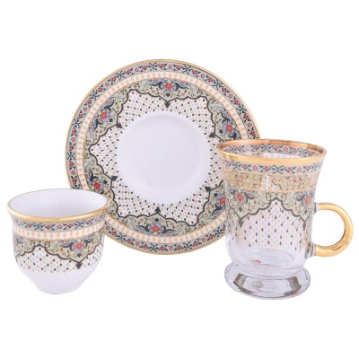 Decorium Ars 4679 18 Pcs Handle Tea-Mırra Tk Elegant - 1