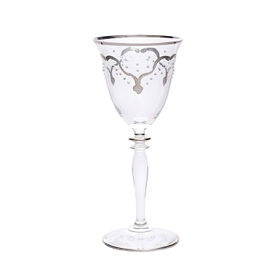 Decorium Beyaz Şarap Kadehi 6 Prc Bella Platin M00502 - Decorium