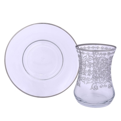 Decorium Çay Takımı 12 Parça Patrice 02 Platin ARS 719 - Decorium