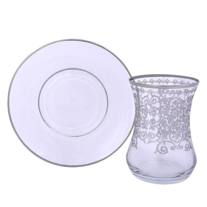 Decorium Çay Takımı 12 Parça Patrice 02 Platin ARS 719 - 1