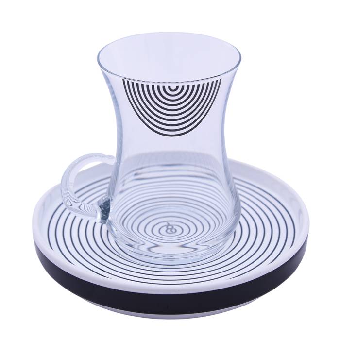 Decorium Çay Takımı Kulplu 12 Prc Monochrome M02051 - 2
