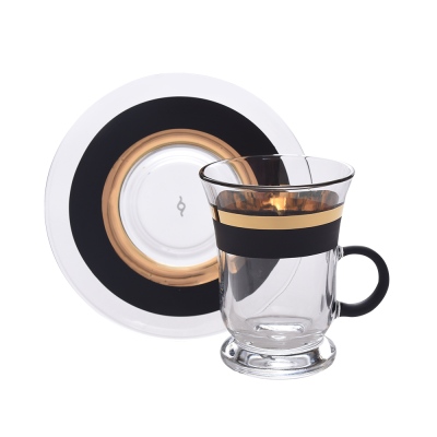 Decorium Çay Takımı Kulplu 12 Prc Vision Black M02048 - Decorium