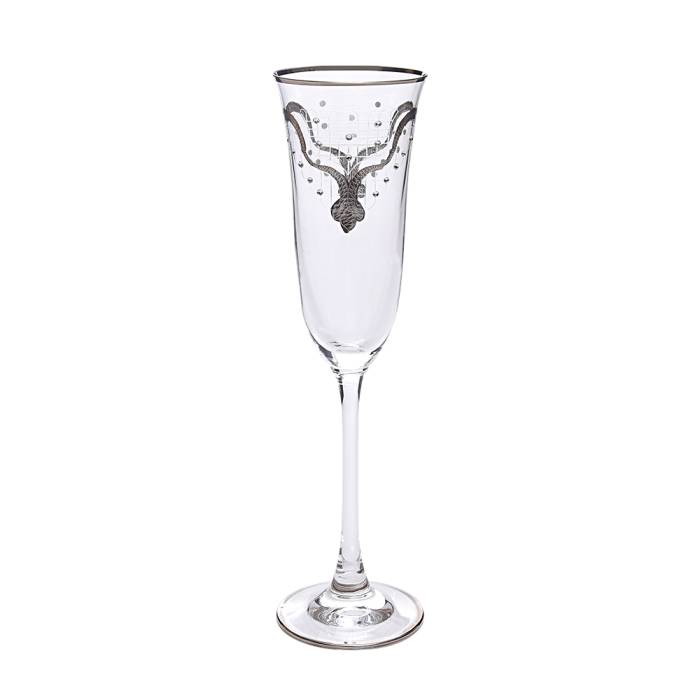 Decorium Flut Şampanya Kadehi 6 Prc Bella Platin M00545 - 1