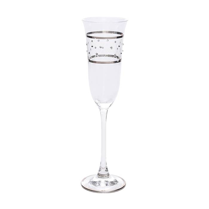 Decorium Flut Şampanya Kadehi 6 Prc Pera Platin M00545 - 1