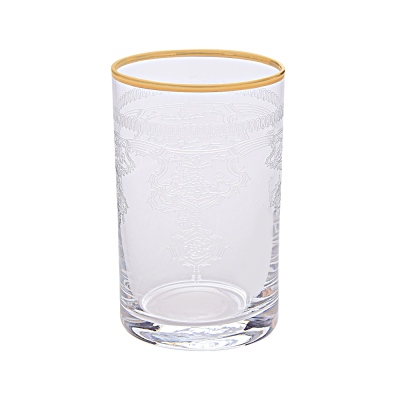 Decorium Kahve Su Bardağı Kısa 6 Prc Armoni Altın M00360 - Decorium