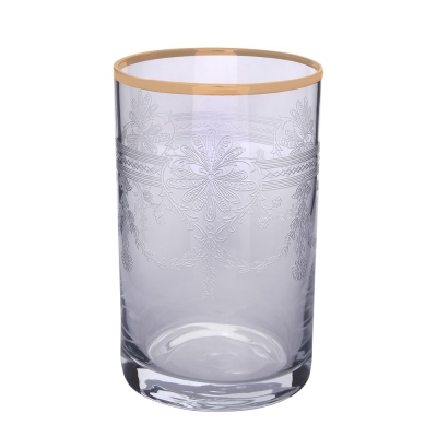 Decorium Kahve Yanı Su Bardağı 6'lı Tumbler Elit 01 Altın - 1