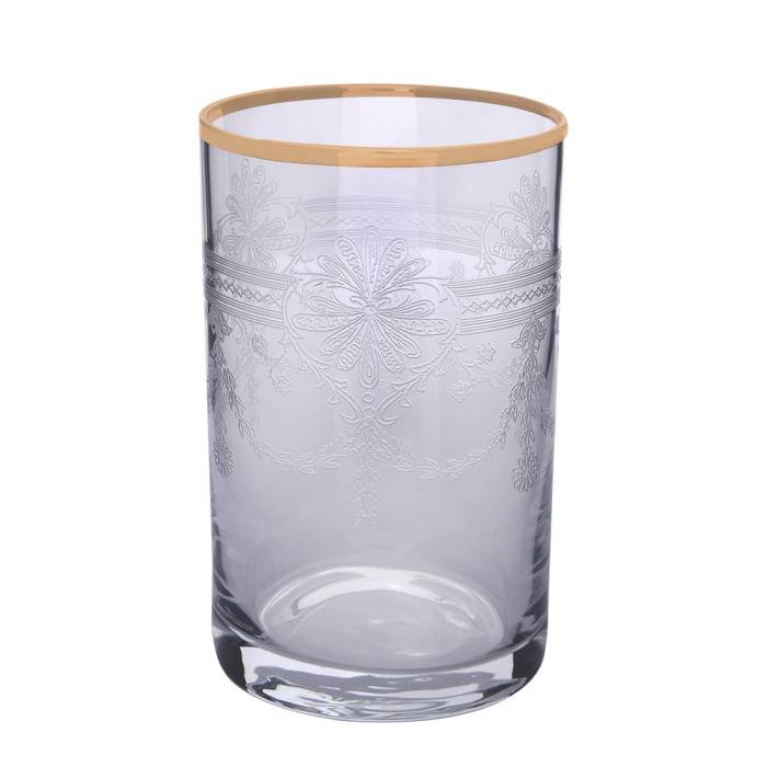 Decorium Kahve Yanı Su Bardağı 6'lı Tumbler Elit 01 Altın - 1