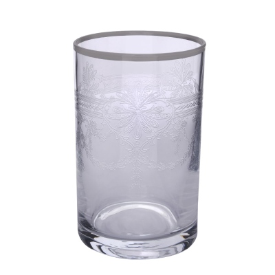 Decorium Kahve Yanı Su Bardağı 6'lı Tumbler Elit 02 Platin - Decorium