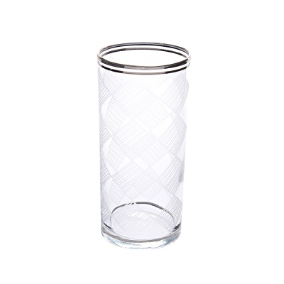 Decorium Meşrubat Bardağı 6 Prc Karo Platın M01121 - Decorium