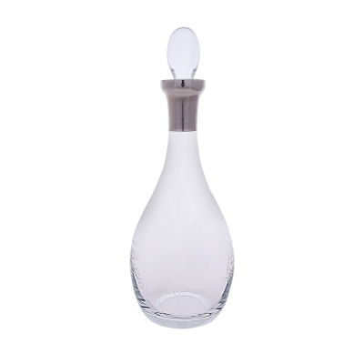 Decorium Şarap Şişesi Morano Platin M01080-AB - Decorium