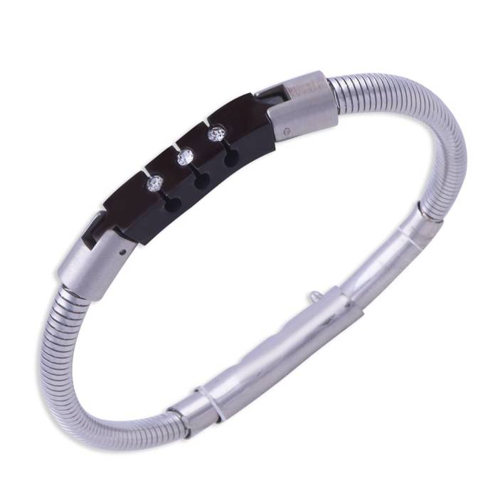 Erkek Çelik Kelepçeli Bileklik CB 5004 NS-06221 - 1