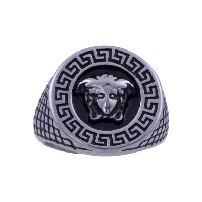 Erkek Çelik Yüzük CR 5001 Versace Figürlü - 1