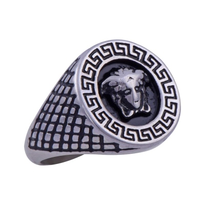 Erkek Çelik Yüzük CR 5001 Versace Figürlü - 2