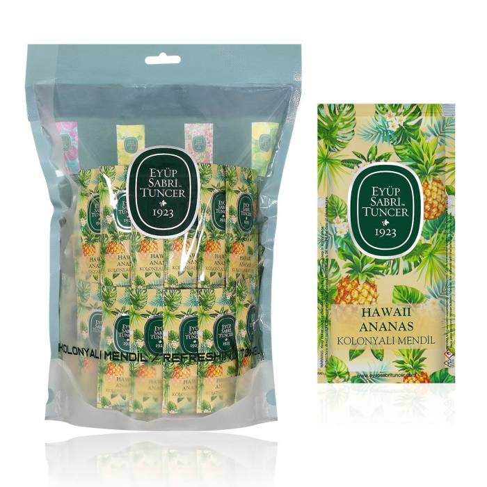 Eyüp Sabri Tuncer Hawaii Ananas Kolonyalı Mendil 150'li (Küçük Boy) - 2