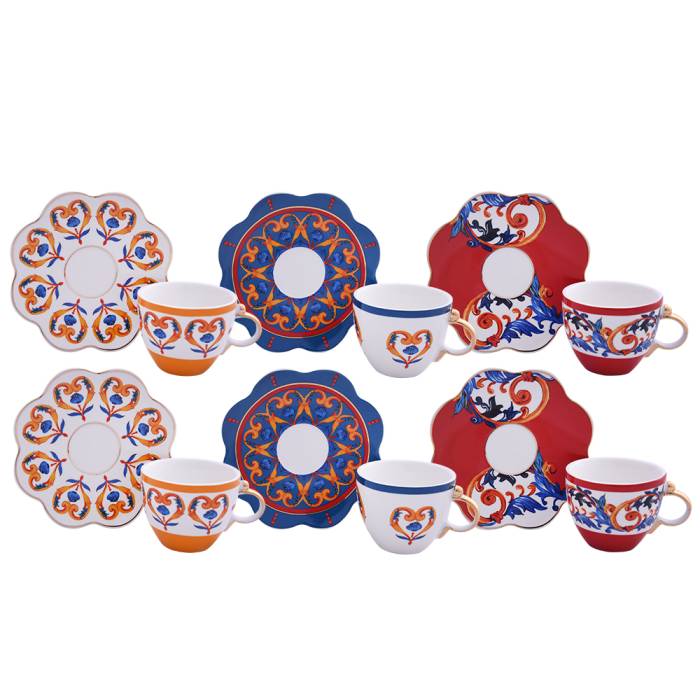 Gıselle Bone 6 lı Kahve Fincan Seti - 4