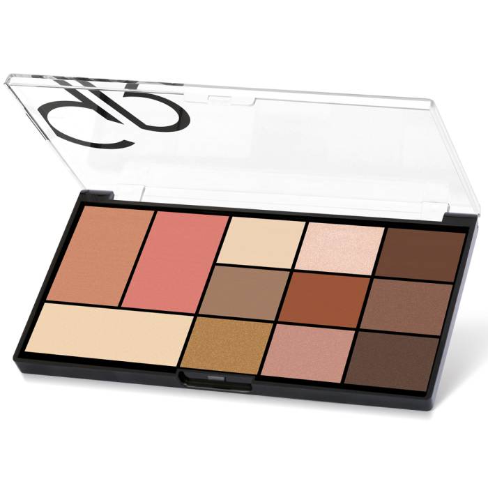 Golden Rose Face & Eye Palette - City Style Face & Eye Palette No:</b> 01 Warm Nude - 1
