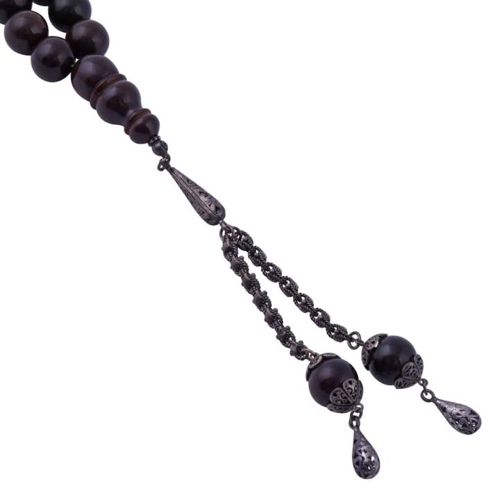 Green Sphere Cut Katalin Rosary 21 Gr 925 Sterling Silver Tasseled Sb 04 - 3