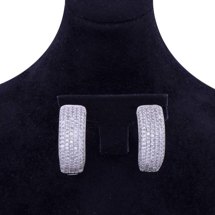 Ring Model 925 Sterling Silver Earrings - 2