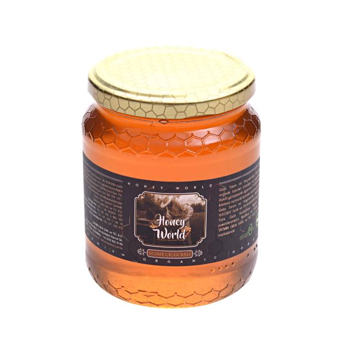 Honey World Organic Filtered Flower Honey 500 Gr - 1