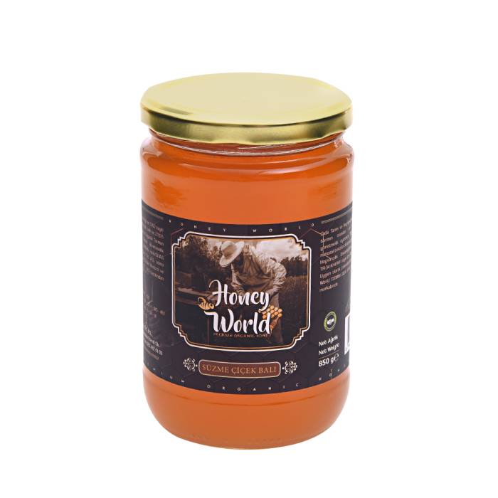 Honey World Organic Filtered Flower Honey 850 Gr - 1