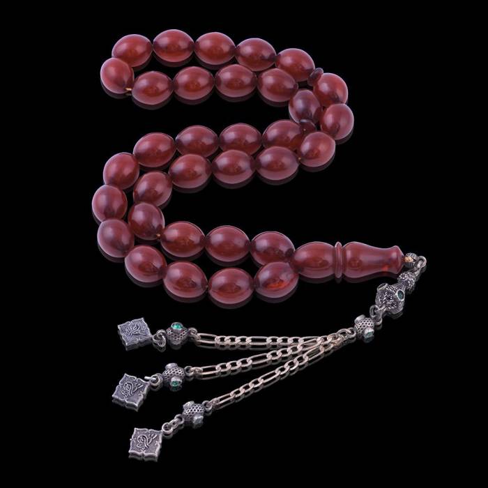 Katalin Barley Cut Rosary Ottoman Tugra Tasseled TBU 47 - 3