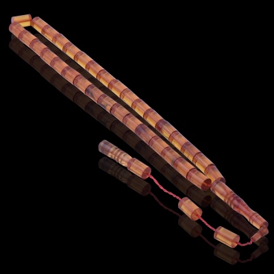 Cutting Model Transparent Squeezing Amber Rosary - 2