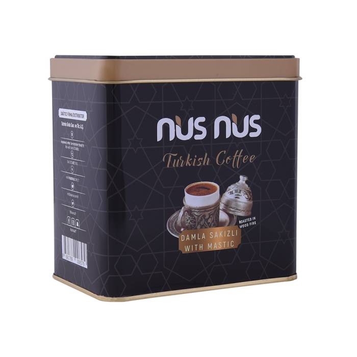 Nusnus Damla Sakızlı Türk Kahvesi 250 Metal Kutu - 1