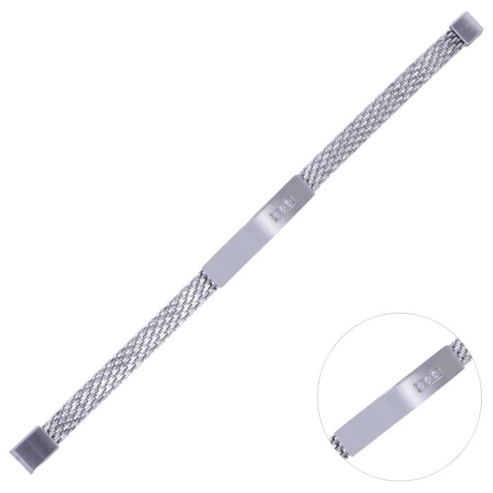 Nusnus Erkek Çelik Bileklik CB 5004 Gümüş Renk - 1