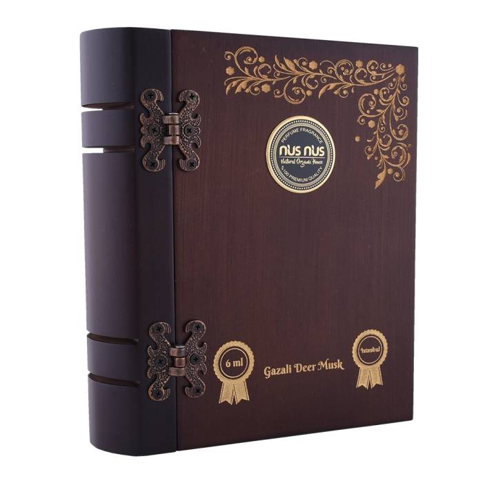 Nusnus Gazali Deer Musk 6 ml Ahşap Kutu Şişe Hediyeli - 1
