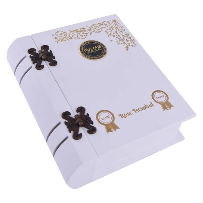 Nusnus Gül Yağı Naturel (Ward İstanbul) 12 ml Ahşap Kutu Şişe Hediyeli - 1