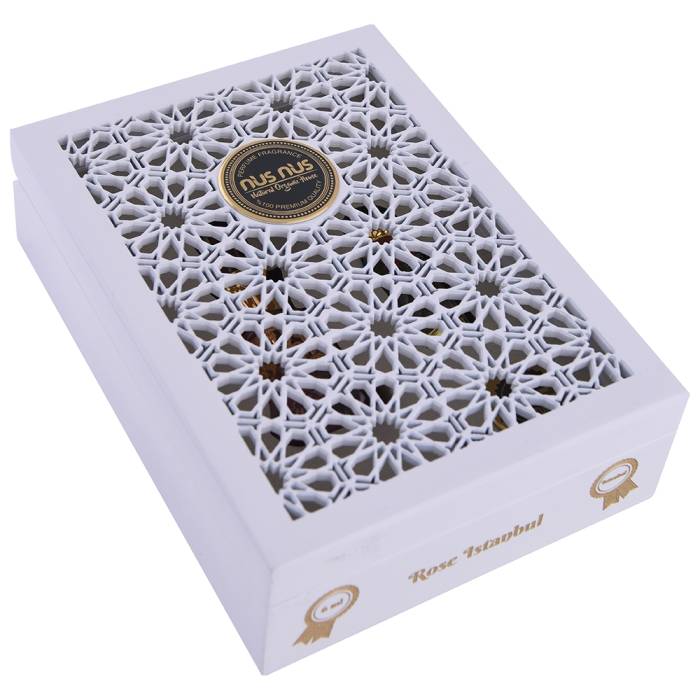 Nusnus Gül Yağı Naturel (Ward İstanbul) 6 ml Ahşap Kutu Şişe Hediyeli - 1