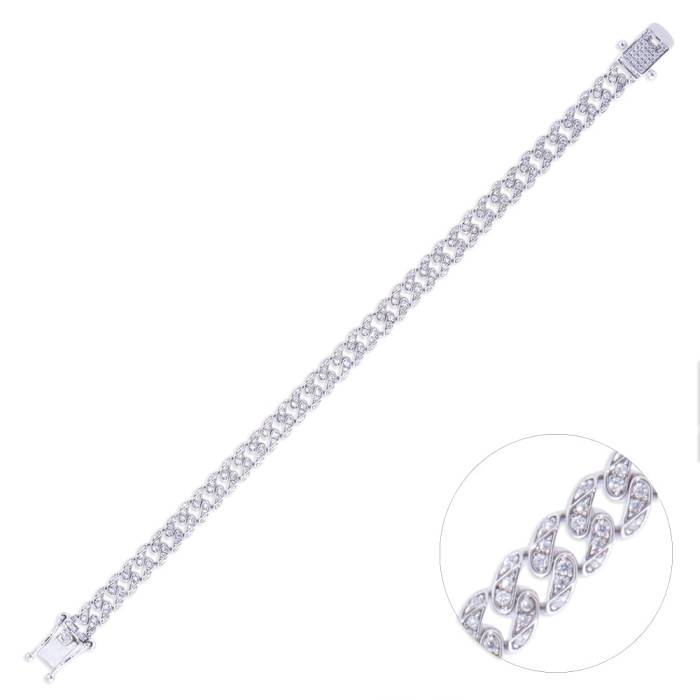 Nusnus Gümüş Kadın Bileklik (ZRK 2160) Su Yolu Taşlı Model 18.4 gr - 1