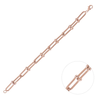 Nusnus Kadın Gümüş Bileklik Rose Gold ZRK 2100 12.10 GR - nusnus
