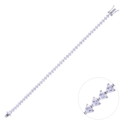 Nusnus Kadın Gümüş Bileklik ZRK 2160 10.80 GR - nusnus