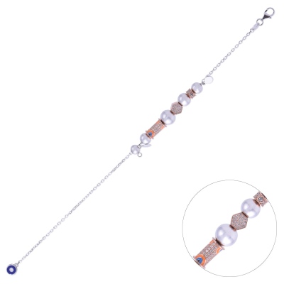 Nusnus Kadın Gümüş Bileklik ZRK 2160 6.3 GR - nusnus