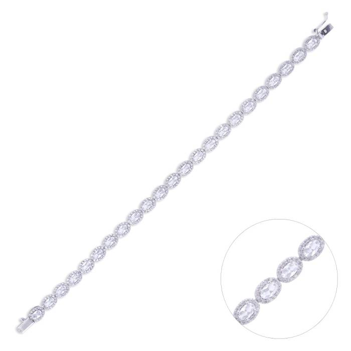 Nusnus Kadın Taşlı Gümüş Bileklik ZRK 2160 10.8 GR - 1