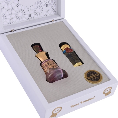 Nusnus Rose Oil Natural (Ward Istanbul) 6 ml Wooden Box - 2