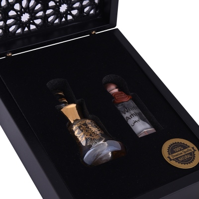 Nusnus White Amber 12 ml Ahşap Kutu Şişe Hediyeli - 2
