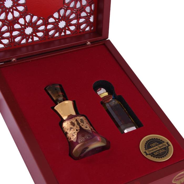 Nusnus White Oudh 12 ml Wooden Box - 2