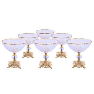 Terra Sedef Gold 6 lı Çerezlik Metal Ayaklı - 2